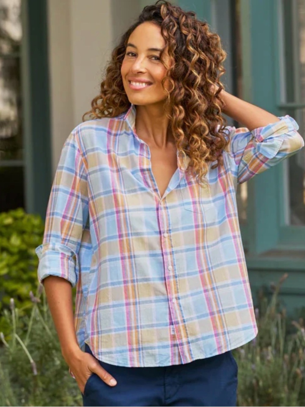 Frank & Eileen Plaid Shirt XS relaxed fit